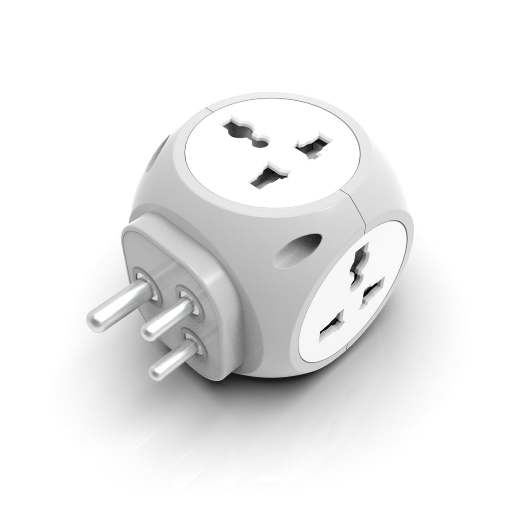 7-in-1 Multi Plug Extension Adapter - 4 Way Cordless Wall Extender with PD Fast Charging, Universal AC Outlets for Home/Office/Travel 100-250V