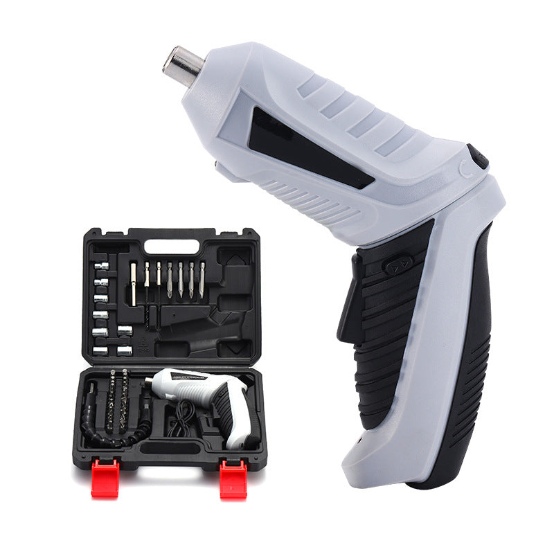 Cordless Screwdriver | Household Small Electric Drill | Rechargeable Screw Set with Multi-Function Lithium Battery