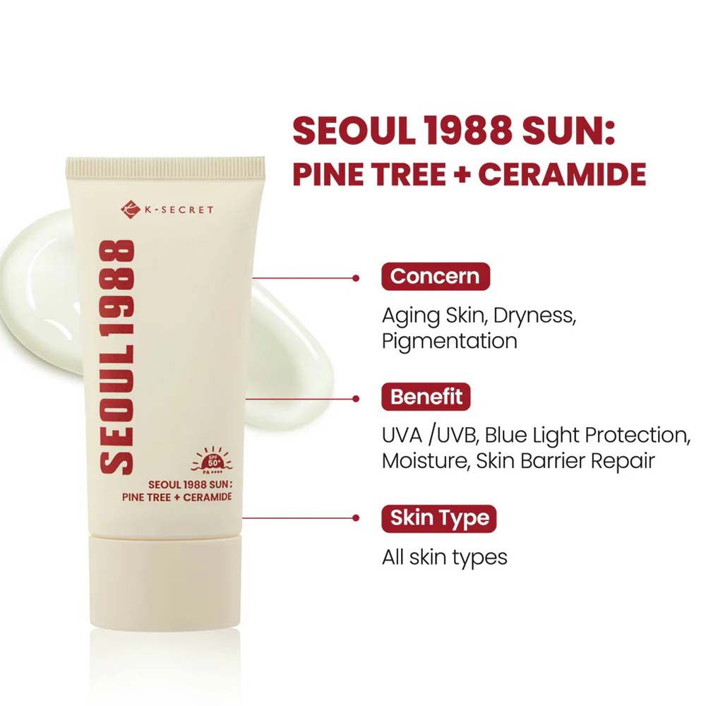 K-Secret Seoul 1988 Collagen Repair Snail & Rice Cream - Anti-Wrinkle, Moisturizing & Firming Face Cream for Youthful Skin