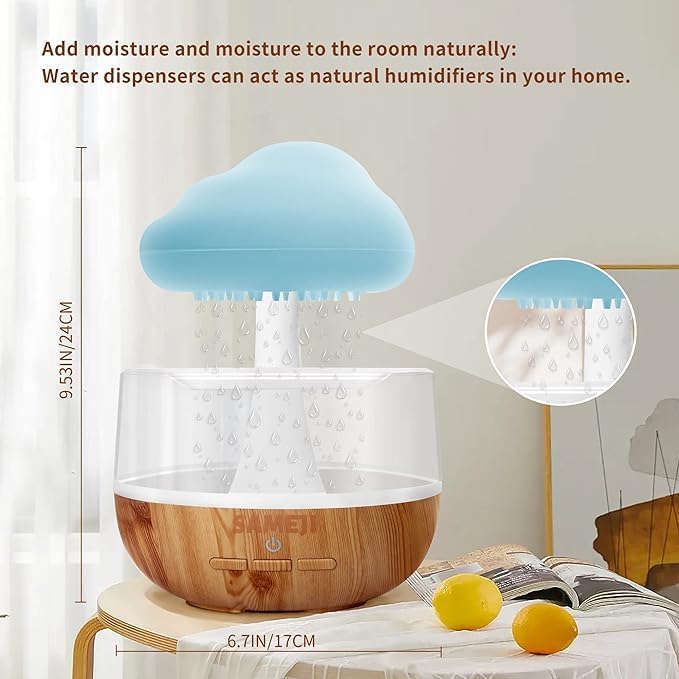 Raining Cloud Night Light Aromatherapy Diffuser – Your All-in-One Relaxation and Sleep Aid