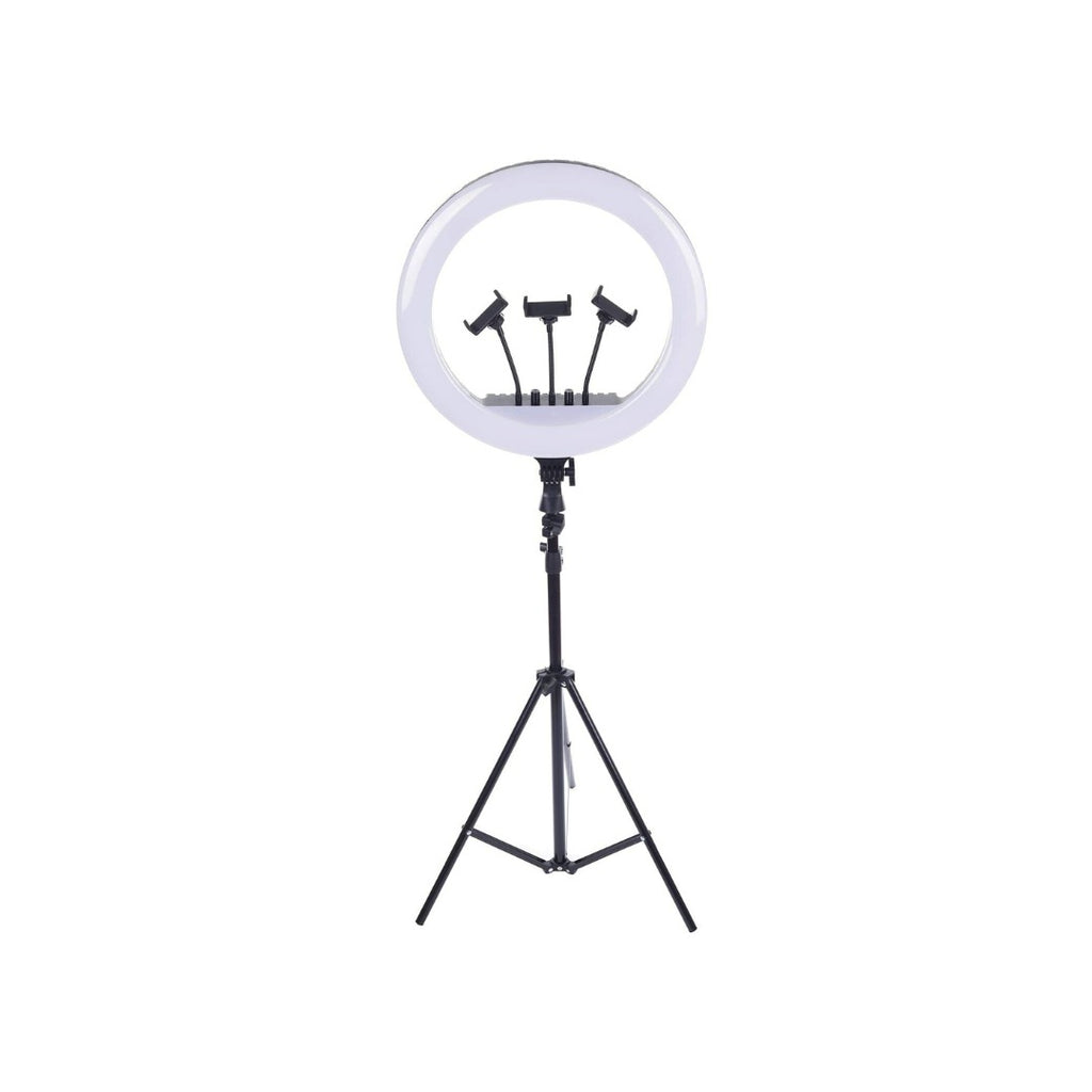 21-Inch Selfie Ring Light with Tripod Stand – Adjustable Photographic Lamp with 3 Mobile Holders