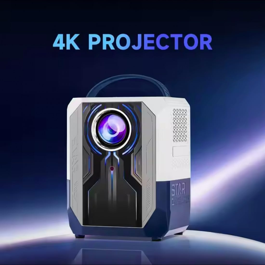 Q5 Portable Projector – Full HD Mini Projector with 1080P Support, Compact and Lightweight Design, Ideal for Home Theater, Outdoor Movies, and Presentations – Black