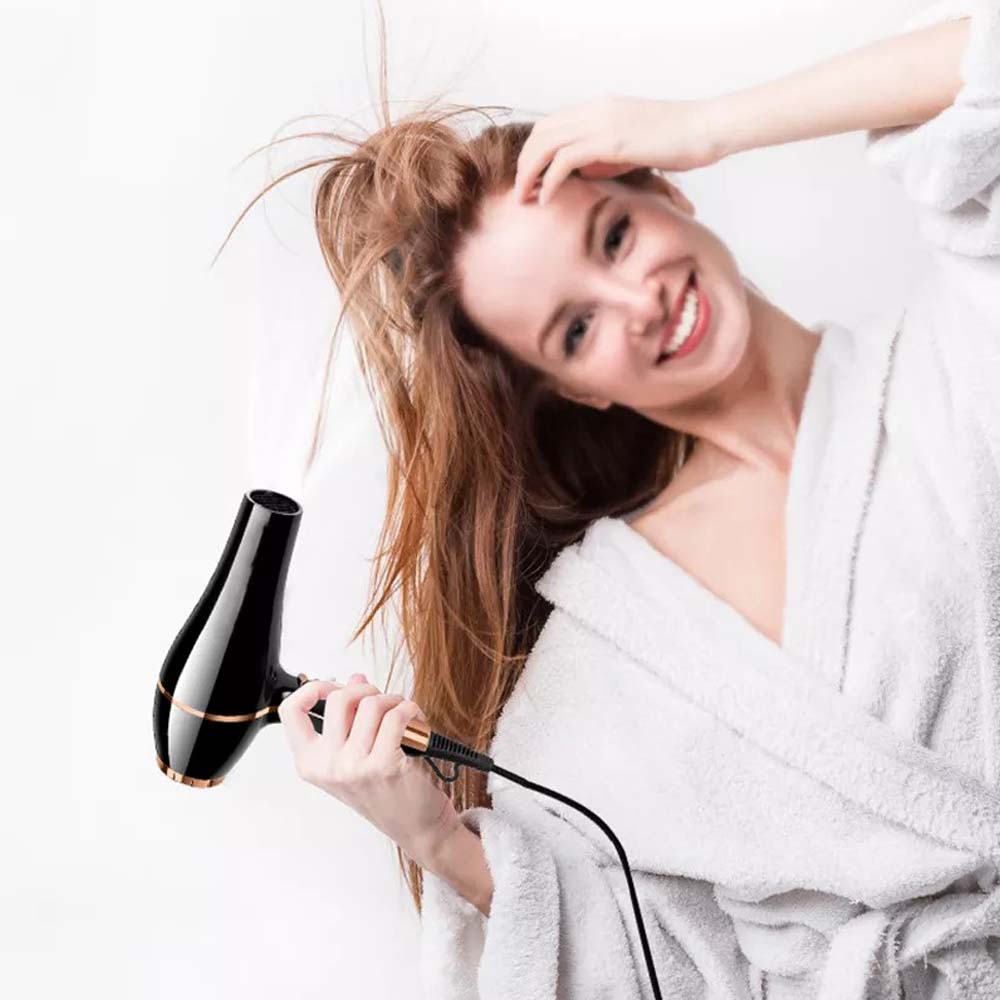 NUSHI NS-2204 Professional Hair Dryer 3000W ultra-powerful motor for fastest drying. Ionic technology for salon results.