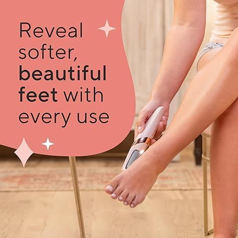 Flawless Pedi | The Ultimate Electronic Foot Care Tool with Dual Rollers & LED Precision | Smooth, Soft Feet at Home