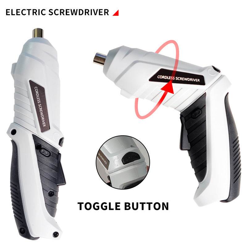 Cordless Screwdriver | Household Small Electric Drill | Rechargeable Screw Set with Multi-Function Lithium Battery
