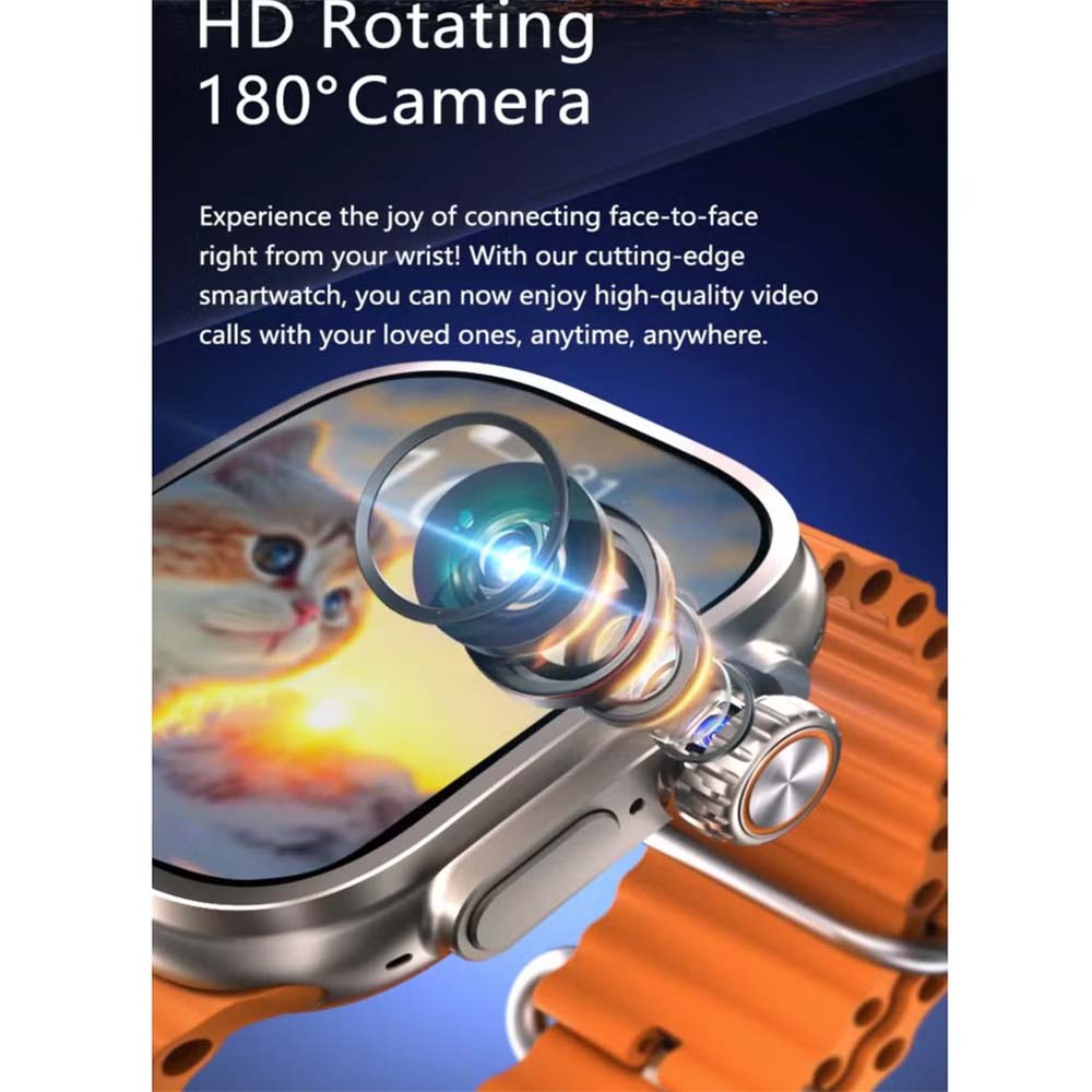 ST13 Smart Watch: 2.2" full-screen display, 4G SIM support, 3 straps & wireless charger. Unisex black design for ladies & gents.