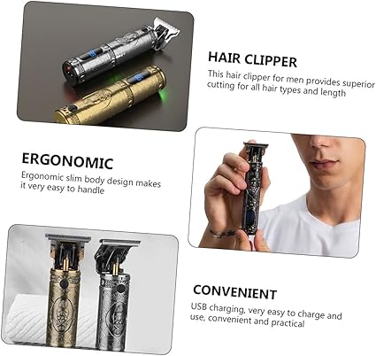 USB Rechargeable Electric Barbershop Hair Clipper | Digital LCD Professional Hair Trimmer