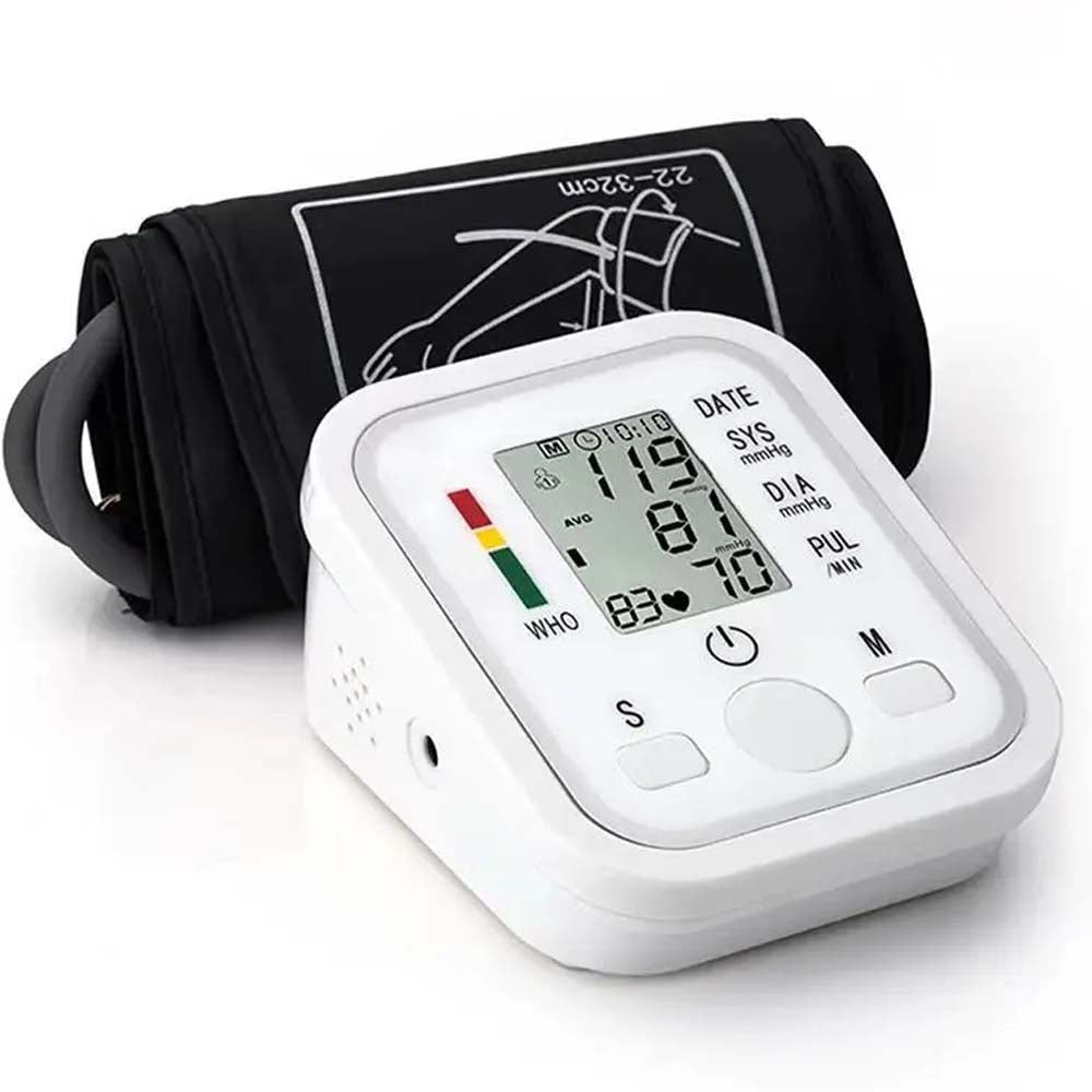 Digital Tensiometer - Automatic Arm Blood Pressure Monitor with Heart Rate Measurement, Professional Medical Equipment