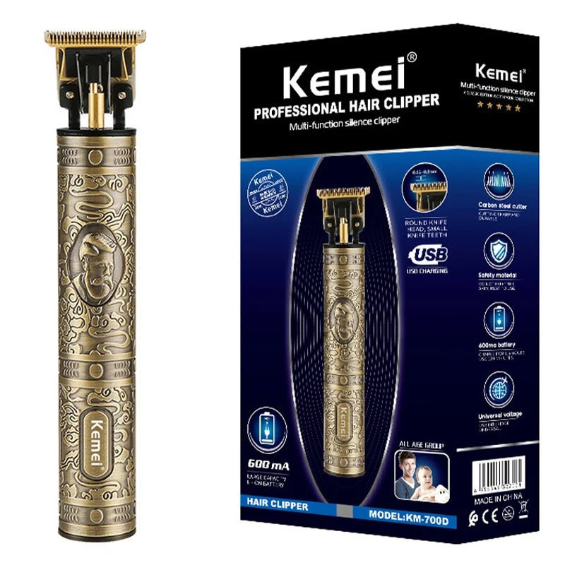Kemei KM-700B Hair Clipper Professional corded electric hair cutting machine for precise barber-grade trims & fades.