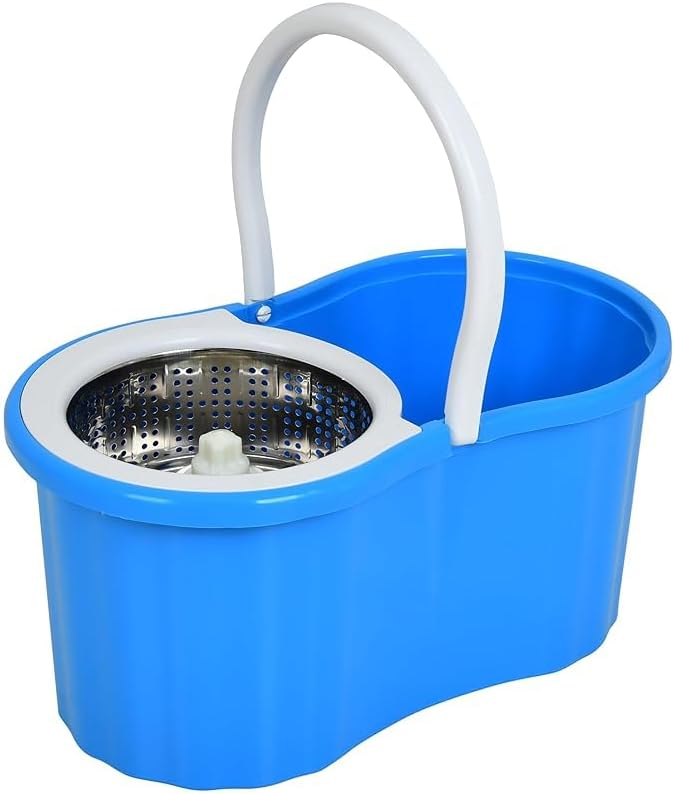 Rotate Stainless Steel Wringer Spin Mop Bucket System | Efficient Floor Cleaning with 360° Spin Technology | Durable & Easy to Use