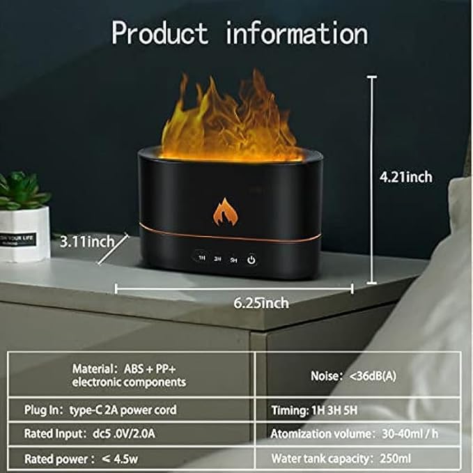 Flame Air Humidifier – The Ultrasonic Aromatherapy Experience with a Volcanic Twist