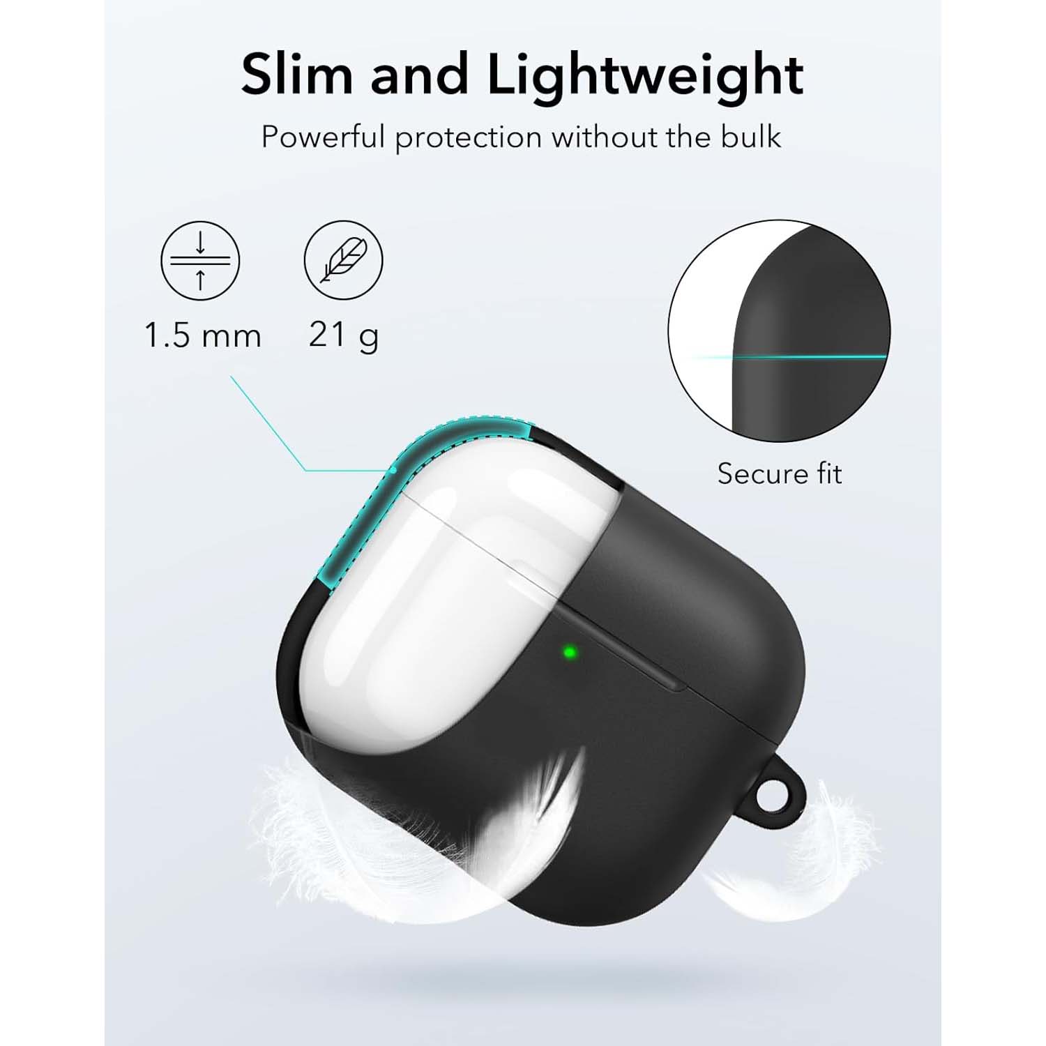 AirPods 4 Case (2024). USB-C compatible cover with magnetic lid lock & full drop protection. Soft multi-color cases.