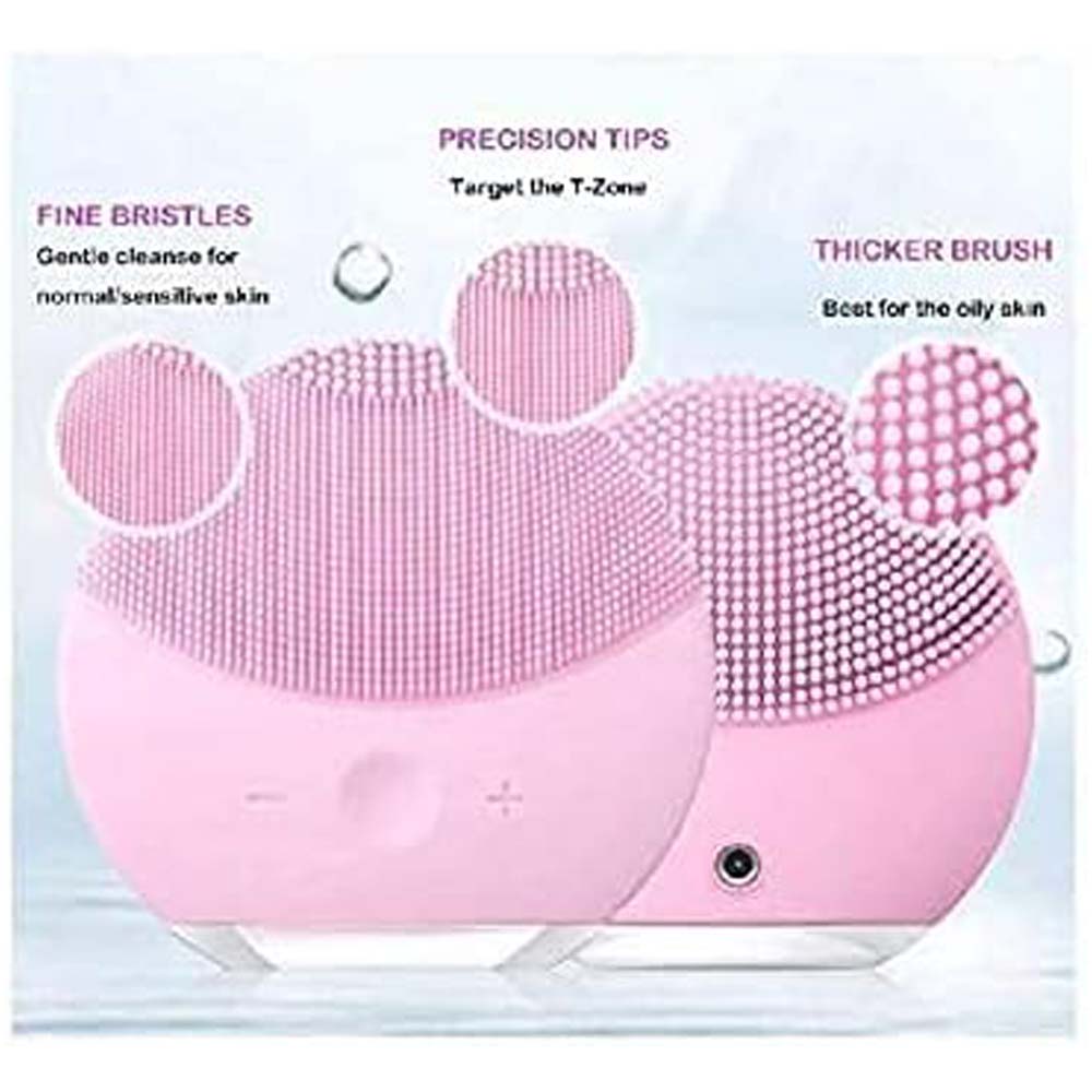 Mini Dual-Sided Smart Silicone Electric Facial Cleansing Device | Rechargeable, Gentle, and Multicolor