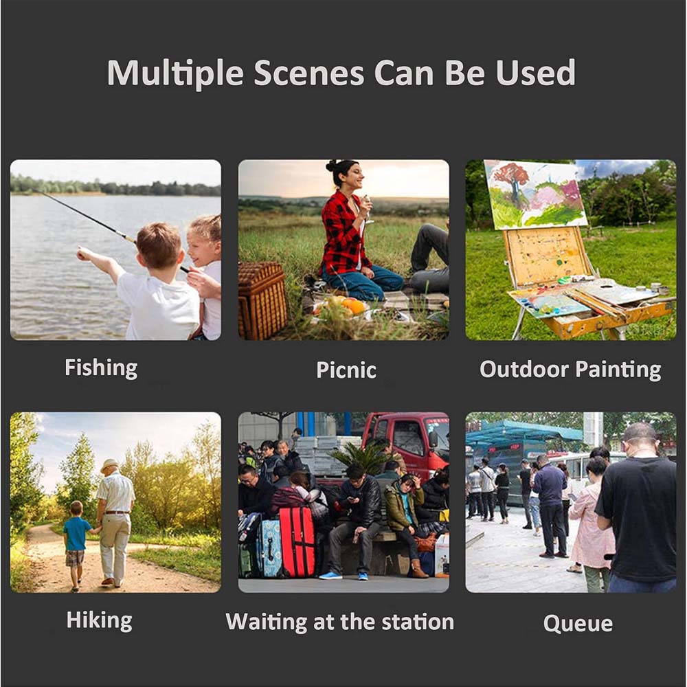 Portable Telescopic Stool - Lightweight Folding Seat for Camping, Fishing & Travel (397lb Capacity)