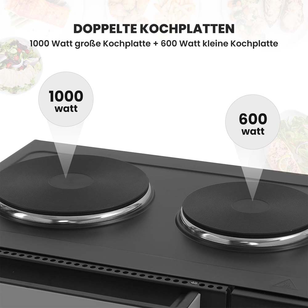 OE-1415 35L Electric Oven Toaster Grill - 6-in-1 Countertop Oven with Convection, Rotisserie & Pizza Function