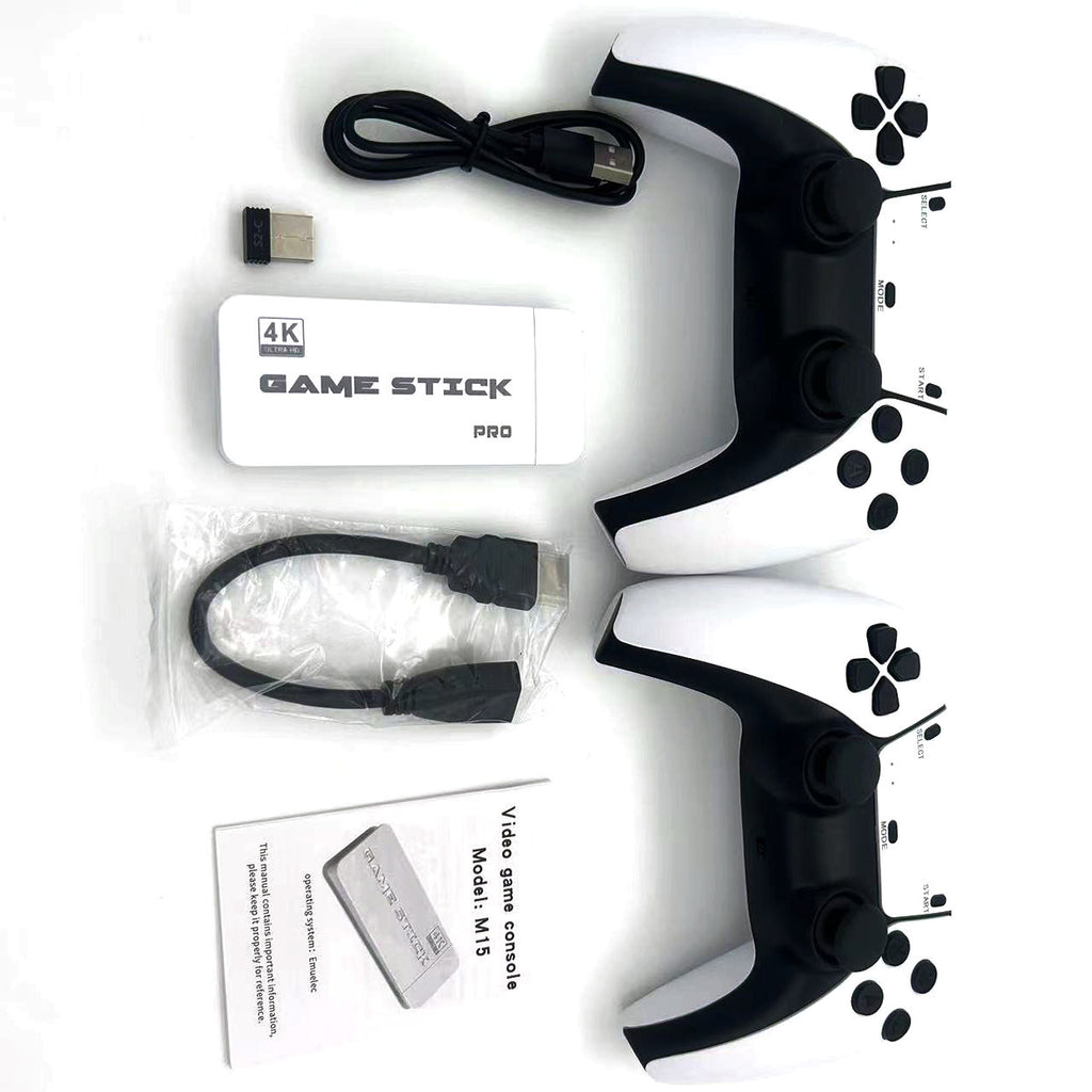 Newest 64G TV M15 Game Stick – Lite 4K Retro Game Console with 20,000 Built-In Games