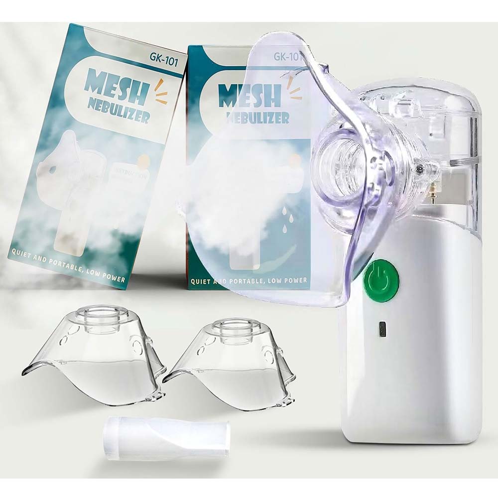 GK-101 Portable Mini Vaporizer. 3-mode handheld nebulizer & cool mist inhaler for adults & kids. Includes travel storage bag.