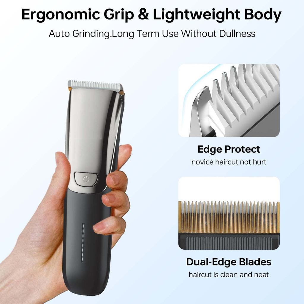 MHT-779 Rechargeable Hair Clipper - Professional Rotary Motor, 300min Runtime, LED Display