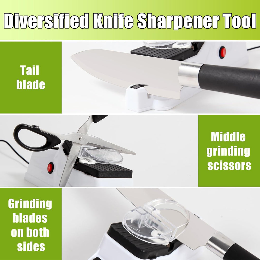 Premium Electric Knife Sharpener – Sturdy, Durable, and Stylish USB-Powered Tool for Safe and Efficient Sharpening