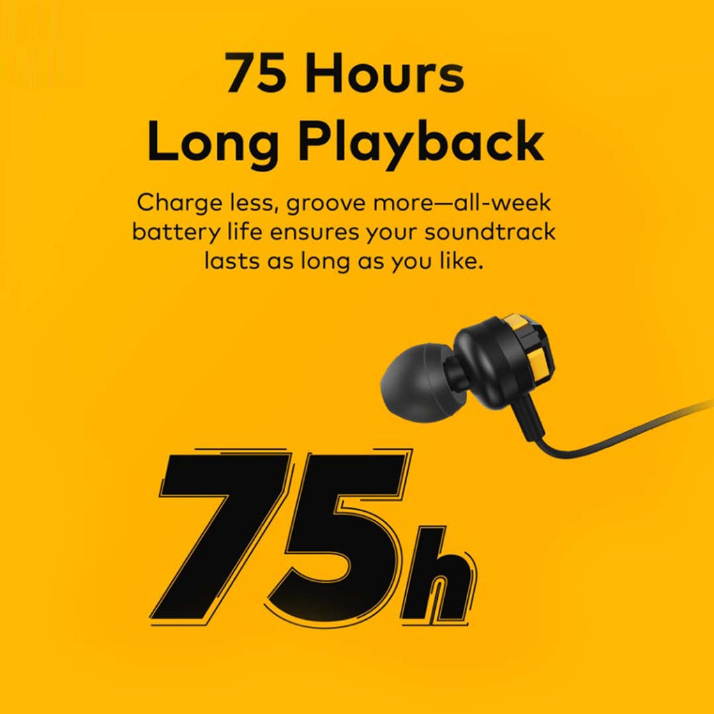 N500 Halter-neck Headphones. 75-hour battery life with flexible, comfortable neckband design for all-day wear.