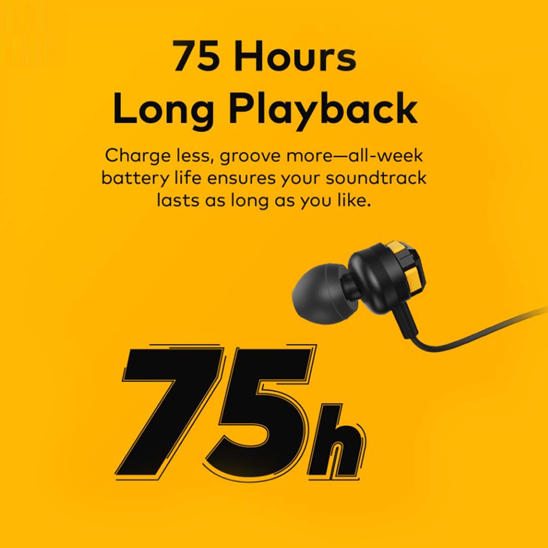 N500 Halter-neck Headphones. 75-hour battery life with flexible, comfortable neckband design for all-day wear.