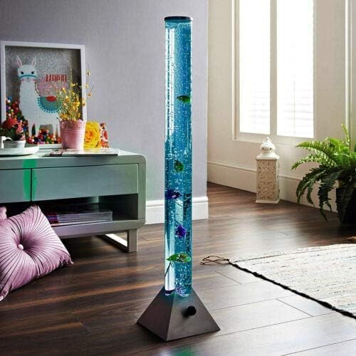 120 cm Color LED Bubble Water Fish Tank | Mood-Enhancing Large Lamp Tube with Color-Changing Features