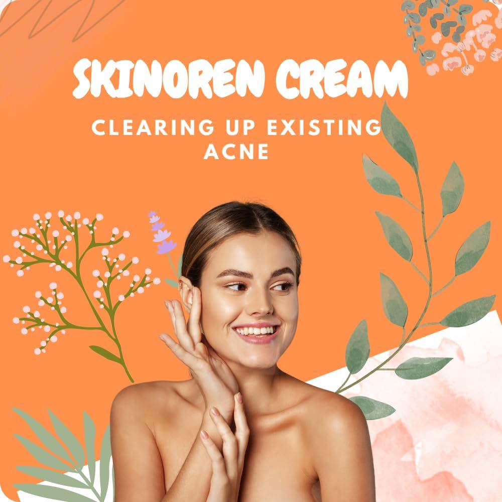 Skinoren Acne Treatment & Whitening Cream - 30g for All Skin Types, Azelaic Acid Formula for Clear, Even-Toned Skin