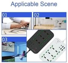 Protector Power Strip – 3000W, 6 Outlets with PD 4-USB Ports and Extension Cord for Multiple Devices