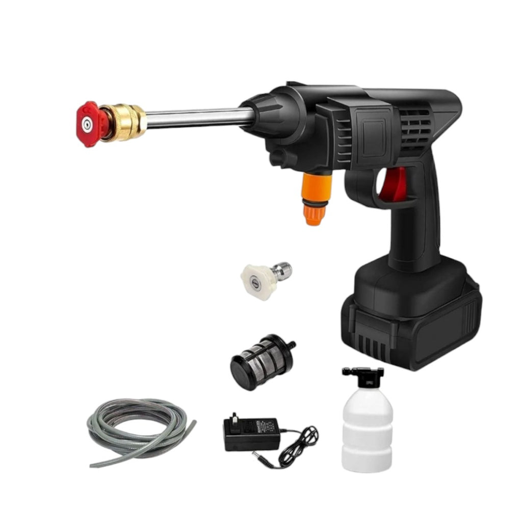 20000mAh Cordless High Pressure Washer Spray Gun | Car Wash and Cleaning Machine | Compatible with Makit 18V Battery