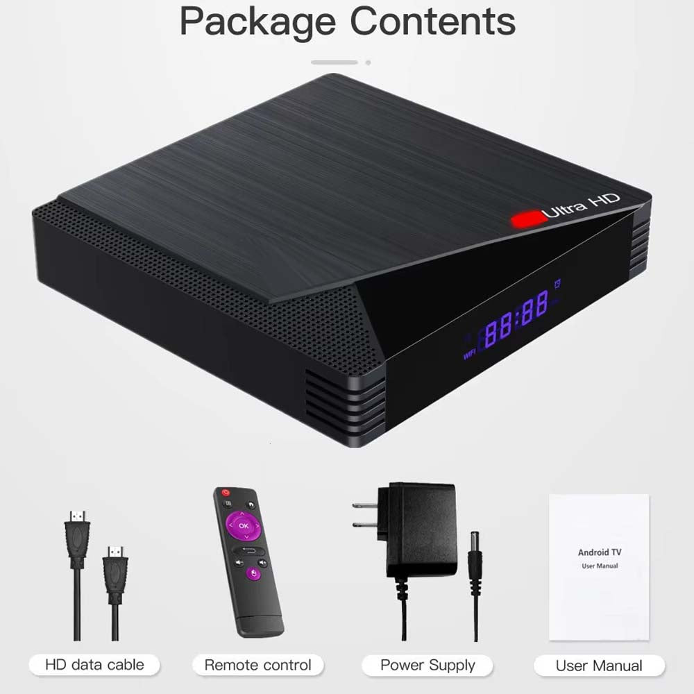 8K Ultra HD Android 12.1 TV Box - 8GB RAM + 128GB ROM, 4K HDR, Dolby Audio, WiFi 6, Bluetooth 5.2