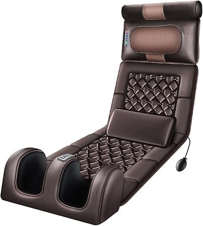 Full Body Massage Mat with Heat – 10 Vibrating Motors for Back Pain Relief | Vibration, Kneading, and Massage for Neck, Spine, Waist, and Back | Ultimate Relaxation and Comfort