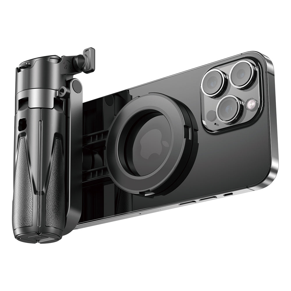 P15mini-C Magnetic Selfie Stick - Bluetooth Remote, 47.5cm Extendable, Multifunctional Camera Assistant for iPhone/Android
