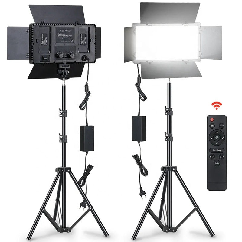 Pro LED 600 Photography Equipment – TV Video Studio Photo Shooting LED Flat Lamp for Beauty, Selfie, and Live Streaming