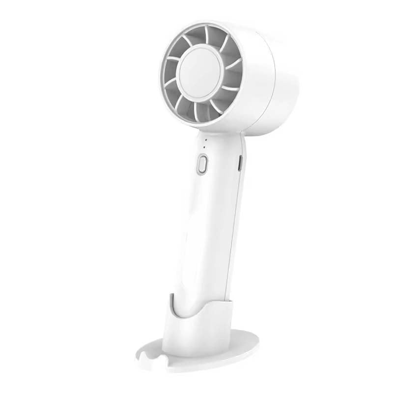 Portable Handheld Turbo Fan - High-Speed Rechargeable Personal Fan with Plastic Body for Travel, Outdoor, Home & Office