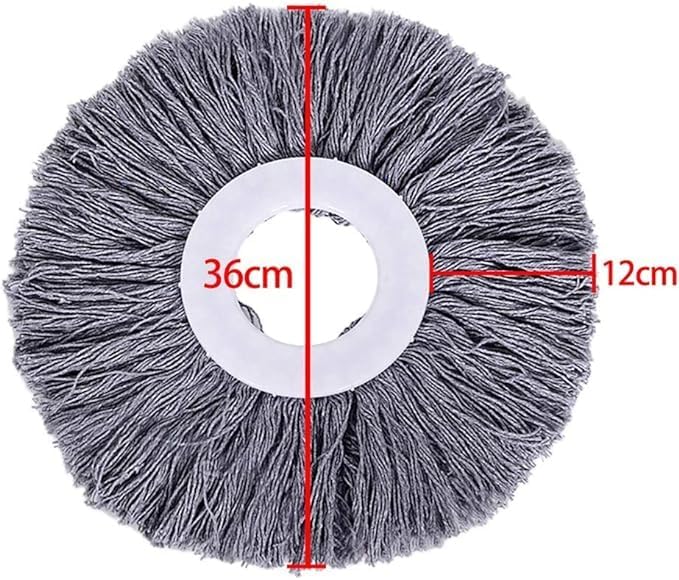 New Magic Mop Replacement Head | 360° Rotating Easy Hand Spin | Microfiber Spinning Mop - Gray | Efficient Cleaning for All Surfaces