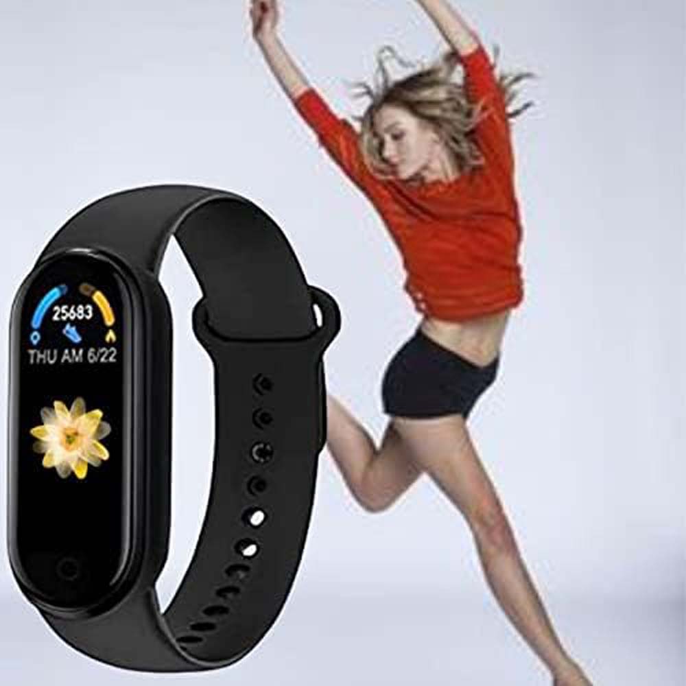 M4 Smartband - Fitness Tracker with Heart Rate Monitor, Activity Tracking for Men & Women, Waterproof Sports Wristband