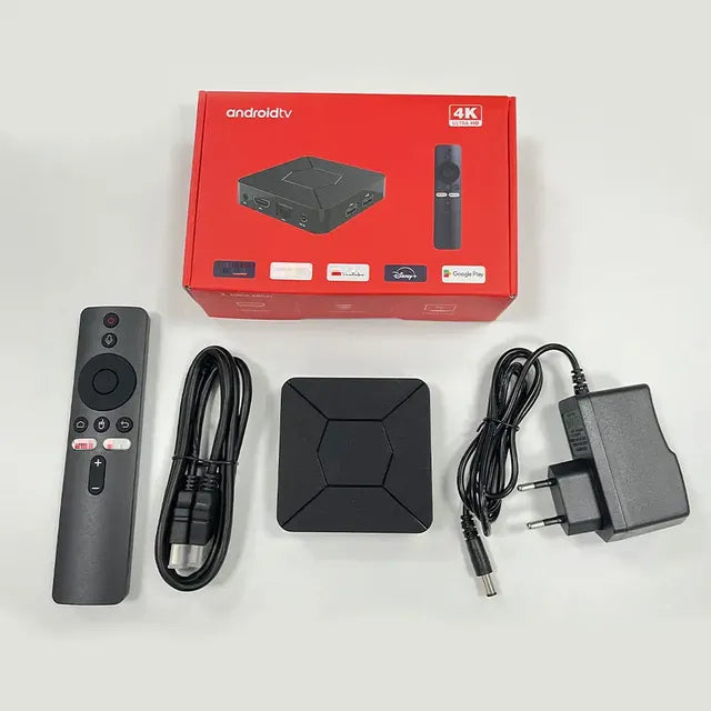 Q5 Android 10.0 OS 4K Smart TV Box | Allwinner H313 Media Player with 2GB RAM, 8GB Storage, Voice Remote | Supports 8K UHD Streaming | Android TV Box with Ethernet