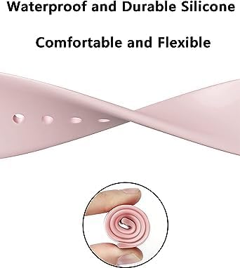 Silicone Strap Wristbands – Sport Replacement Bands for 42/44mm Series Watches