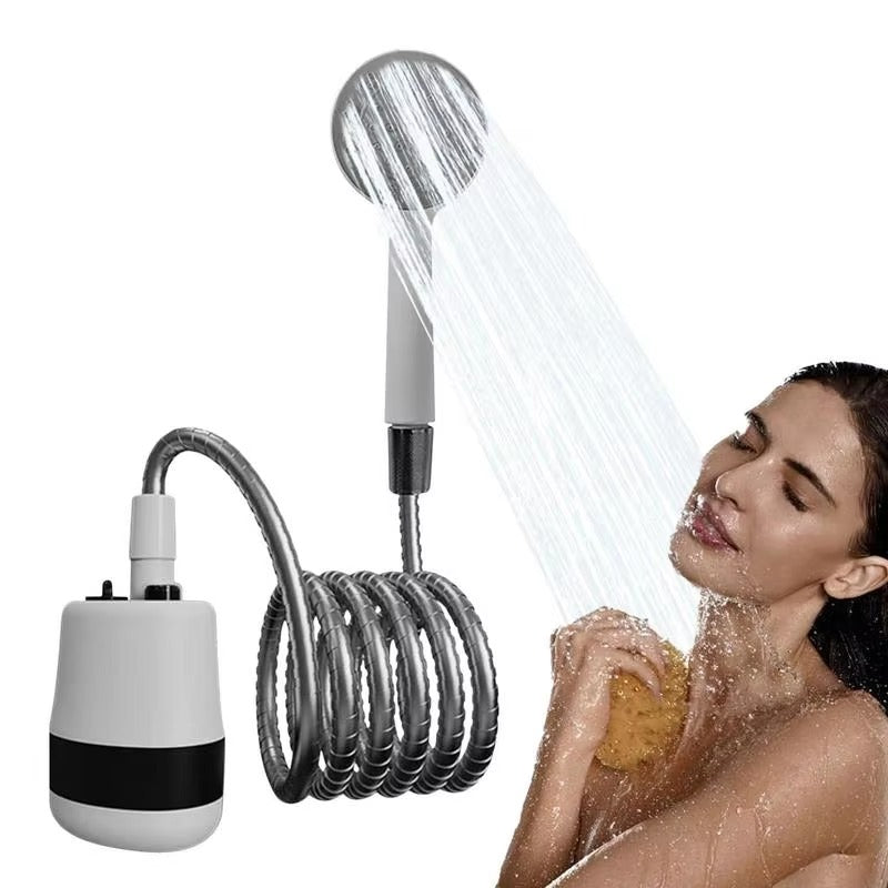 Portable Camping Shower - USB Rechargeable Electric Shower Pump with Handheld Shower Head for Outdoor Camping, Car Washing, Gardening, Pet Cleaning, and Travel. Perfect Portable Shower System for a Convenient and Refreshing Experience Anywhere