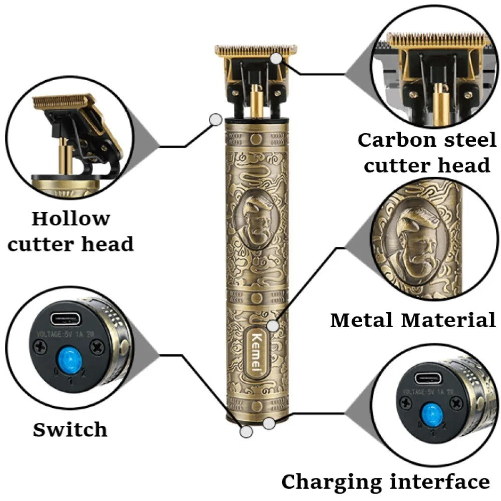 Kemei KM-700B Hair Clipper Professional corded electric hair cutting machine for precise barber-grade trims & fades.