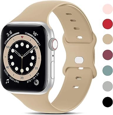 Silicone Strap Wristbands – Sport Replacement Bands for 42/44mm Series Watches