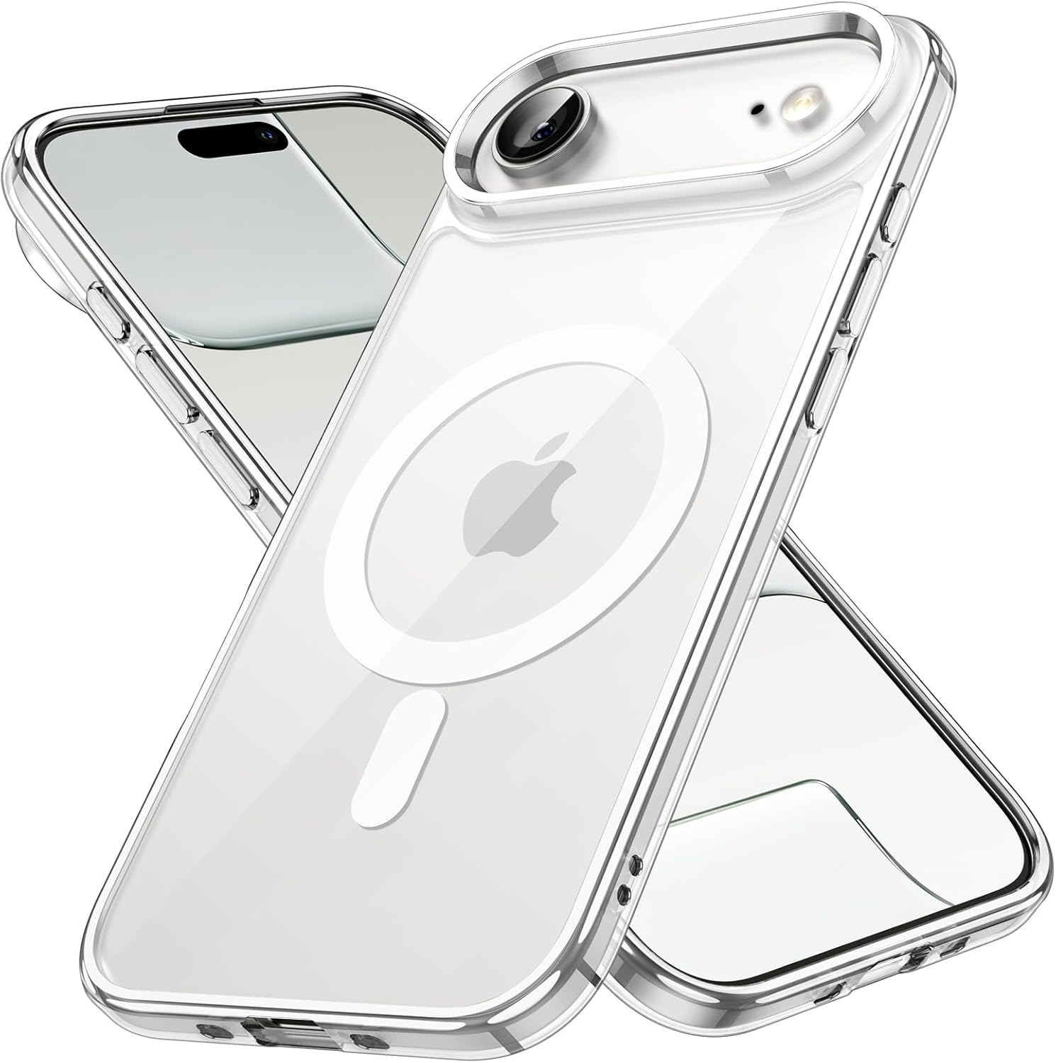 Magnetic Case for iPhone 17 Air - MagSafe Compatible, Shockproof Clear Bumper Cover, Anti-Scratch Back for 6.5" Display