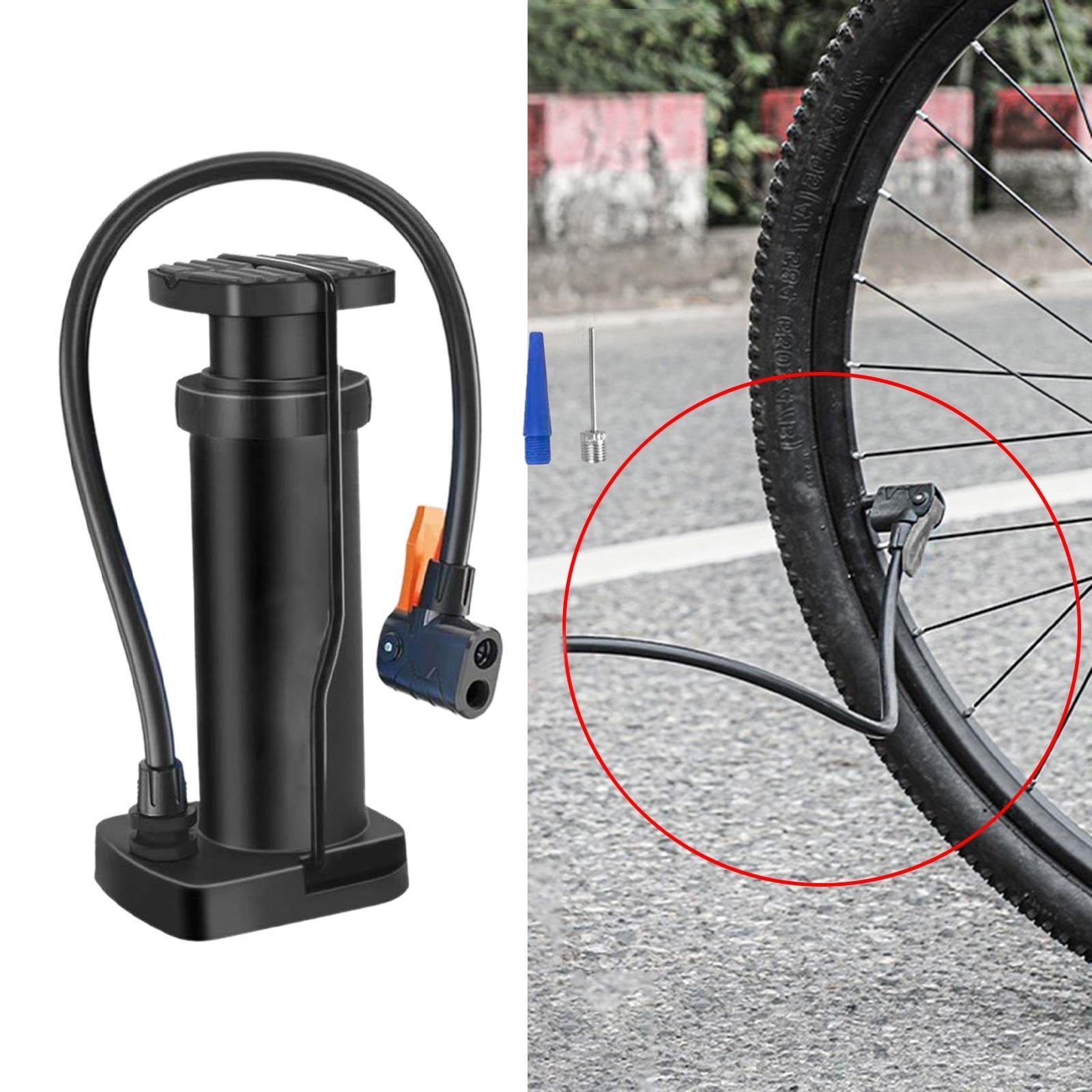 Portable Mini Foot Pump for Bikes, Motorcycles, and Electric Cars | High-Pressure Aluminum Alloy Air Inflator with Foot Pedal | Compact and Durable Design | Ideal for Bicycles, Motorcycles, and Outdoor Use