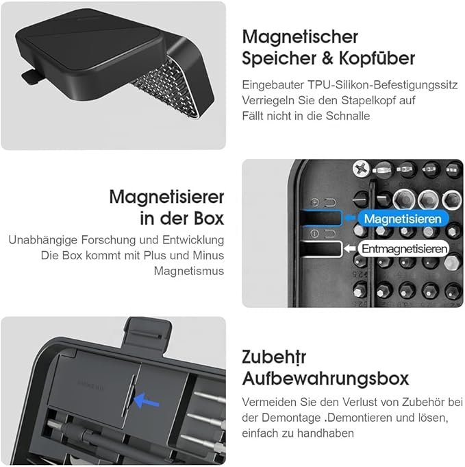 Screwdriver Set – Compact Mini Screwdriver and Bit Set | Portable for DIY and Professional Repairs