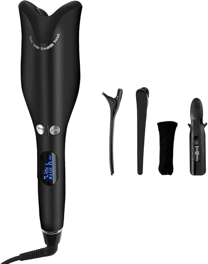 Spin N Curl Ceramic Rotating Hair Curler | Easy-to-Use Auto-Curling Tool for Perfect Curls and Waves