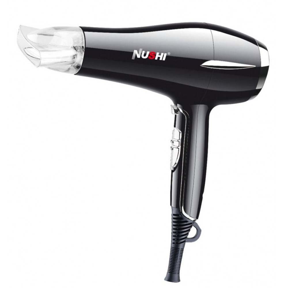 NUSHI NS-2201 Professional Hair Dryer. 2000W powerful motor for fast drying with ionic technology & multiple heat/speed settings.