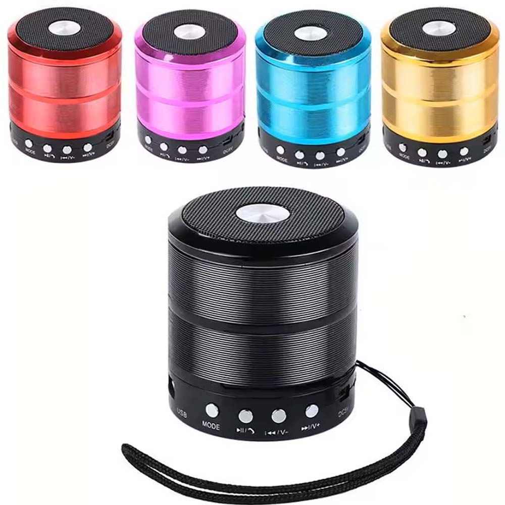 Portable Bluetooth Speaker & Radio. Mini wireless subwoofer for powerful outdoor sound with FM radio functionality. (Multi- Colour)