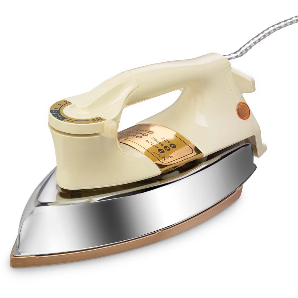 MHI-30 Automatic Dry Iron - 1000W with Stainless Steel Soleplate, Auto Shut-Off & Anti-Drip