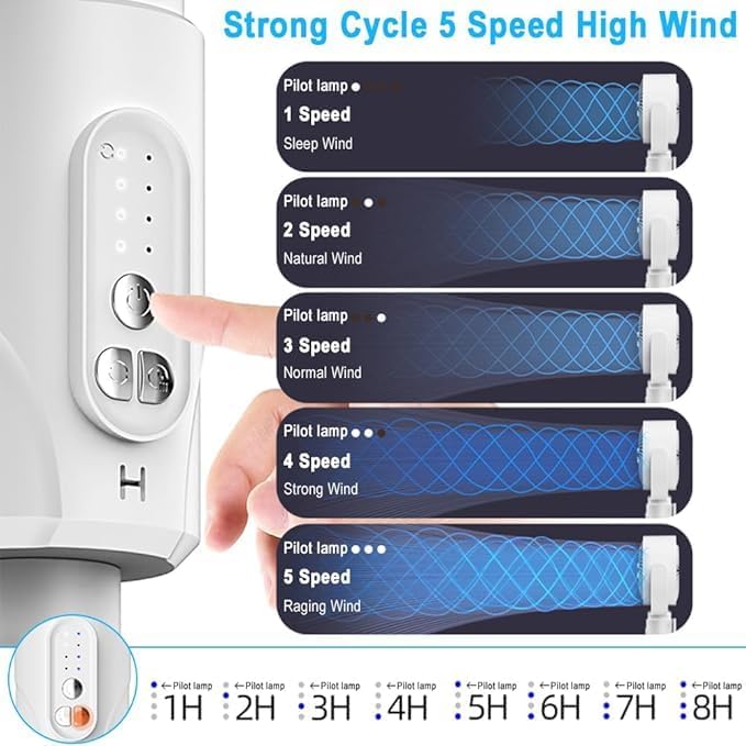 Home Smart Electric Air Cooling Fan – Portable Air Ventilation and Circulation System