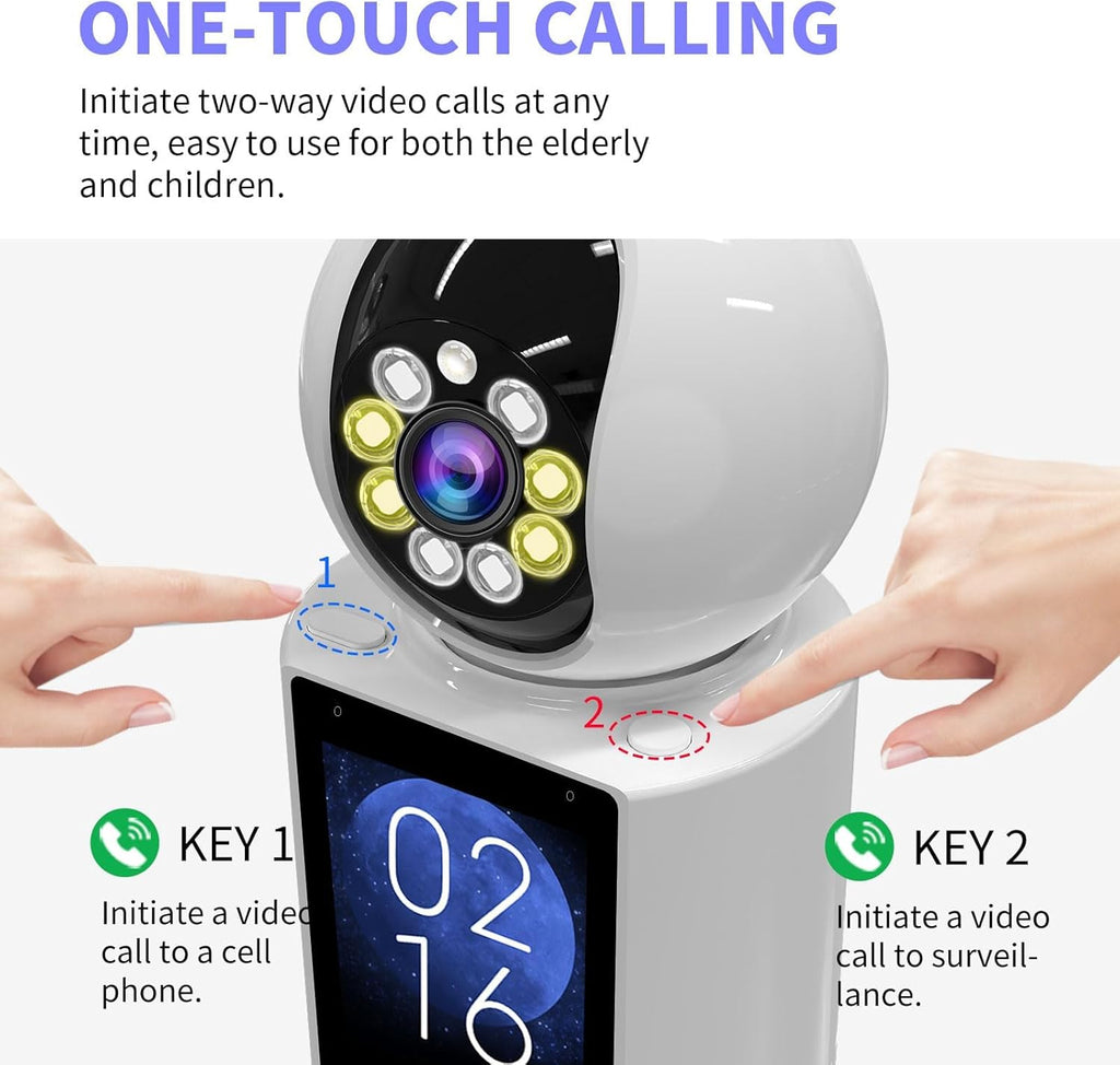 4K HD Indoor Security Camera - 360° Pet/Baby/Nanny Cam with Night Vision, 2-Way Audio & Motion Alerts, App Controlled